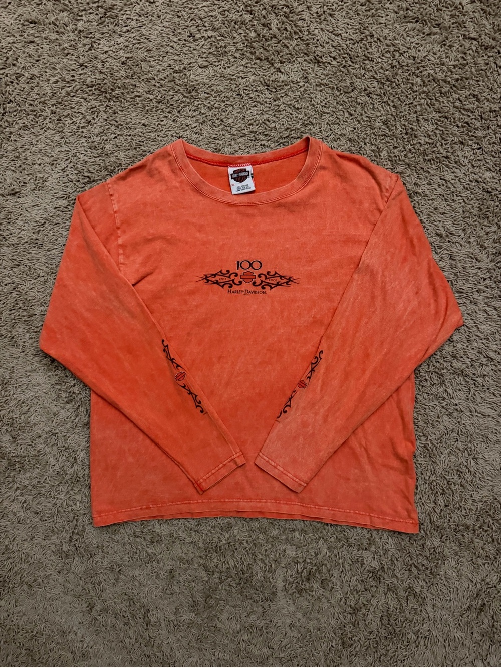 Vintage Y2K Harley-Davidson 100th Anniversary Long Sleeve XL Seaford Delaware